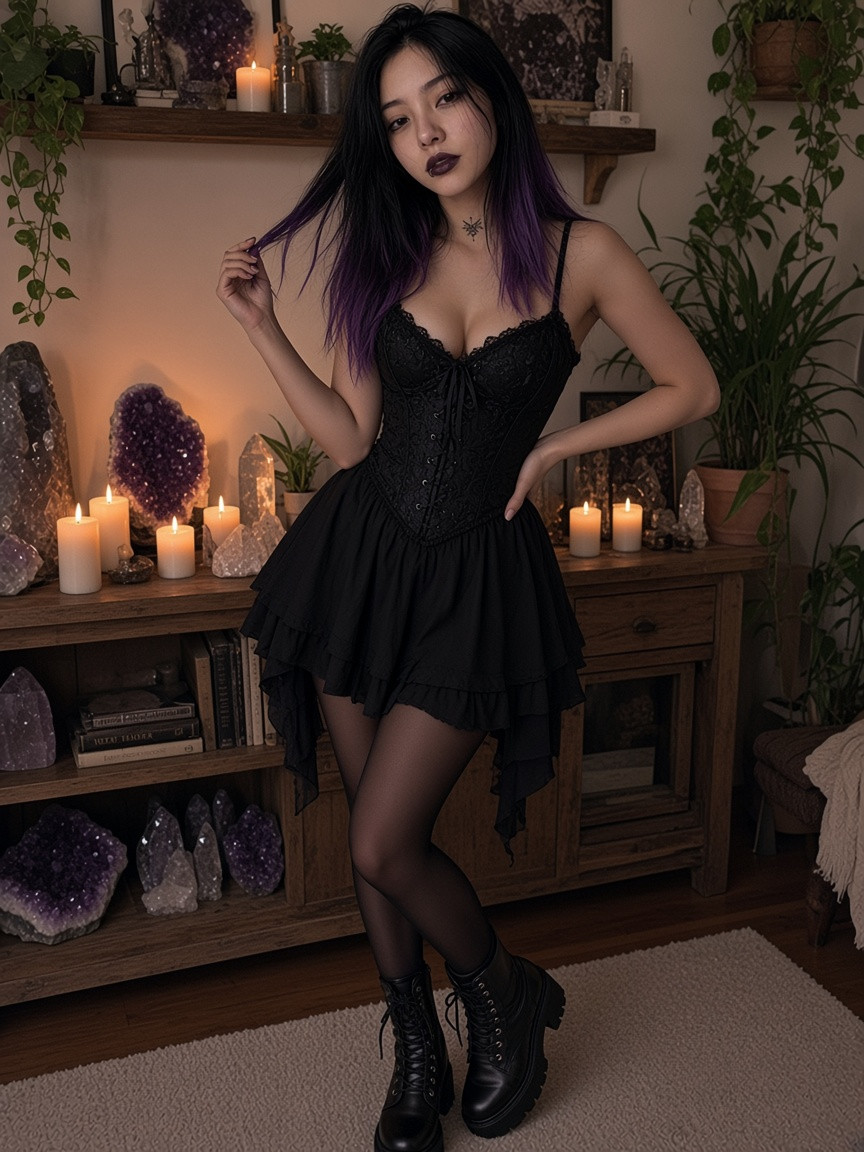 Violet goth mommy photo 6