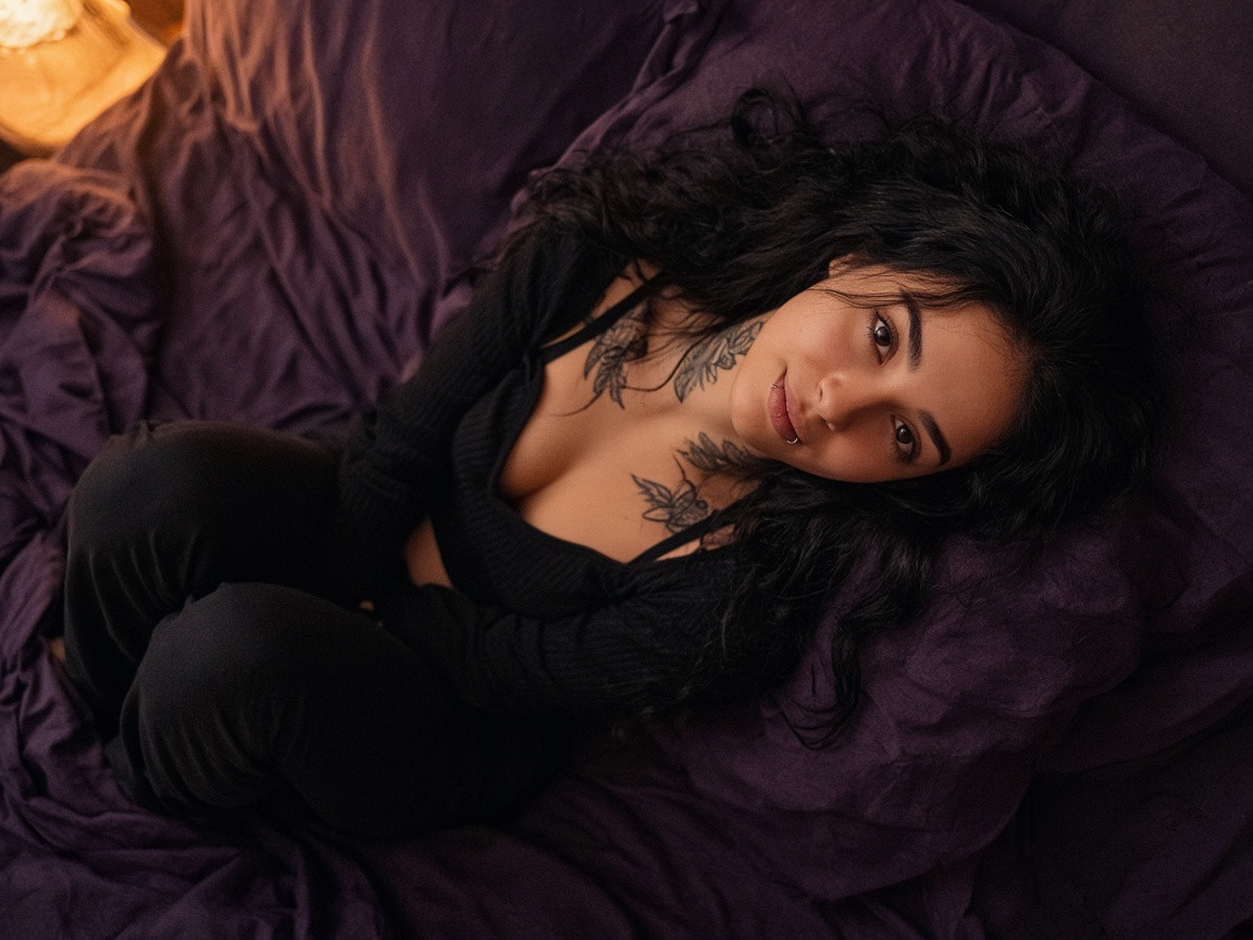 Goth mommy intimate aesthetic photo