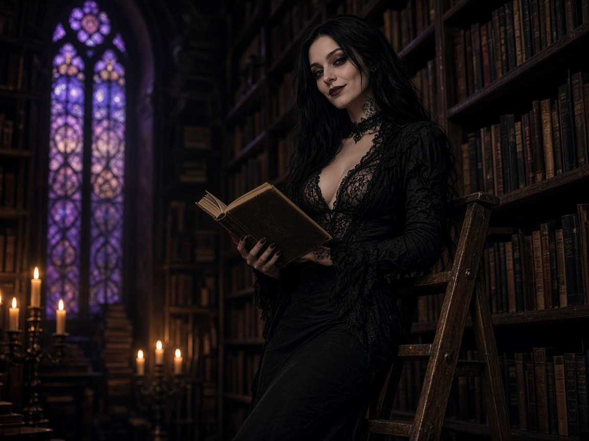 Goth mommy lifestyle aesthetic photo